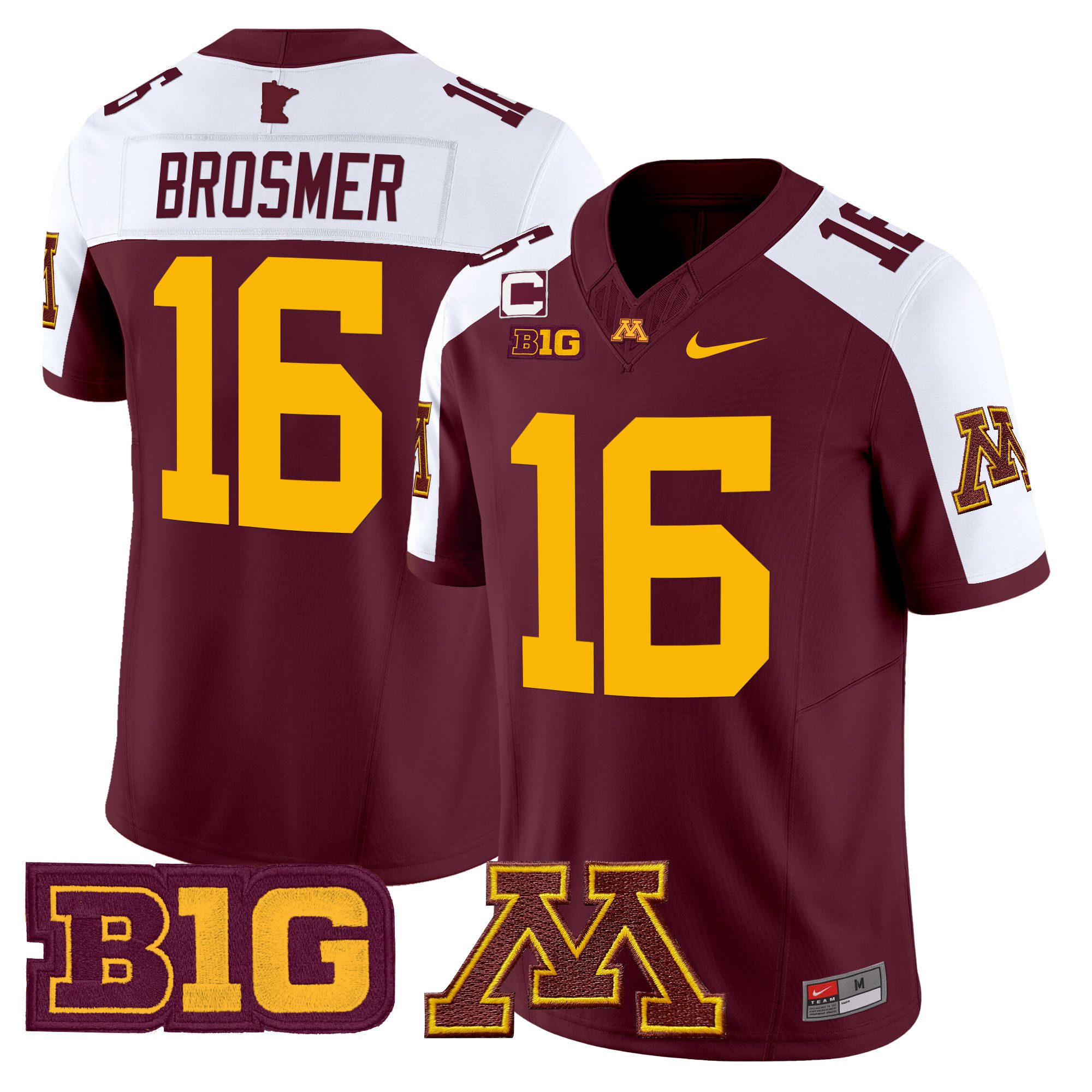 Men Minnesota Golden Gophers #16 Brosmer Red Nike 2024 Vapor Limited NCAA Jersey->more ncaa teams->NCAA Jersey